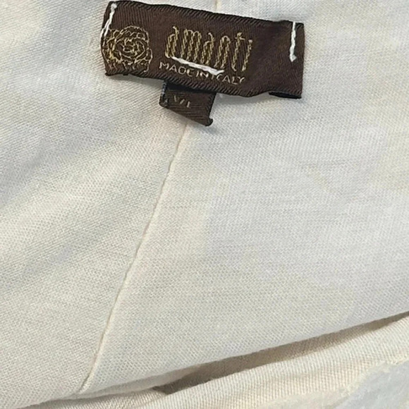 Vintage Italy Two Tier‎ Silk Dress Ivory Sequins Flowy Chiffon Sleeveless LWD - Picture 6 of 10